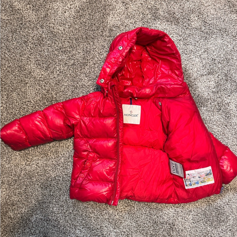 Moncler Vibrant Red Quilted Jacket